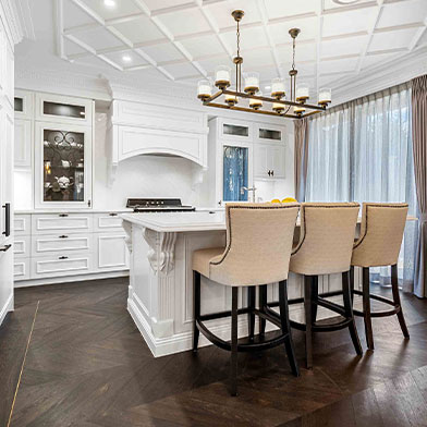 Luxurious Kitchen With Matte Black Accents